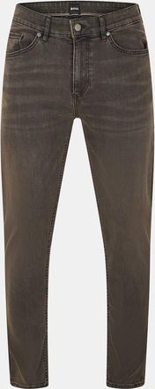 HUGO BOSS Mens Taber Slim Fit Five Pocket Jeans in Dark Grey - Size 32W/34L