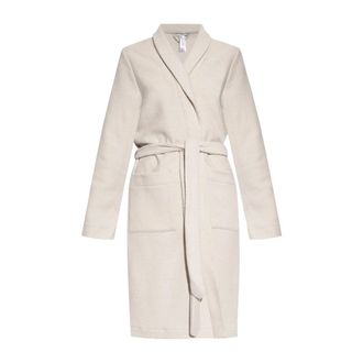 Hanro Robe 100cm - Dames - Nachtkleding & Lounge - Beige - Maat: XL Katoen