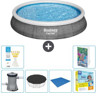 Bestway Piscina Bestway Fast Set Redonda - 396x84 Cm - 7-piezas S198