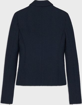 Celine Womens Cavaliere Jacket Navy Blue