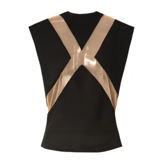 Genny Tops, Dames, Zwart, S, Mouwloze Top