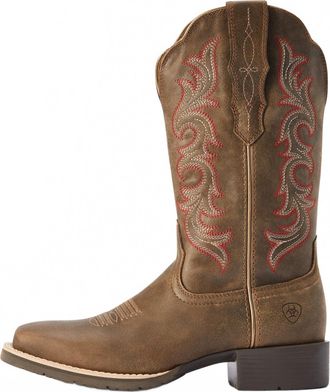 Ariat Womens Hybrid Rancher Stretchfit Western Boot In Pebble