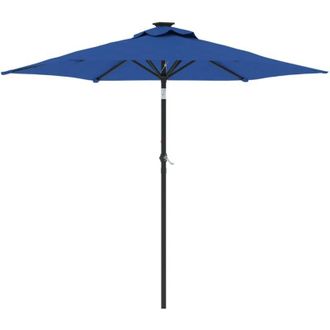 vidaXL Sombrilla De Jard&iacute;n Con Poste De Acero Azul 225x225x212 Cm Vidaxl