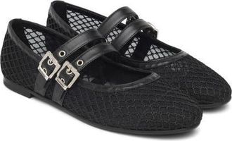 Nero Giardini Mesh Ballet Flat in Black at Nordstrom, Size 10Us