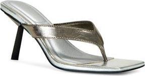Azalea Wang Umberta Flip Flop in Silver at Nordstrom Rack, Size 6.5