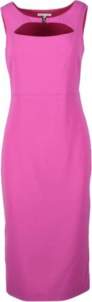 Patrizia Pepe Damesjurk - Dames - Casual kleedjes - Roze - S - Polyester - Kleedjes