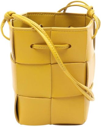 Bottega Veneta Pre-owned Bottega Veneta Mini Nappa Maxi Intrecciato Cassette Bucket Bag Ladies I69DBKPKU7THKTSP