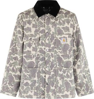 Carhartt Work in Progress Tapestry Chore Coat - Heren - Zomerjassen - Grijs - M - Katoen - Jassen