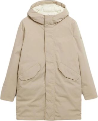 Elvine Heren, Mantels, Beige, Maat: M Poliester