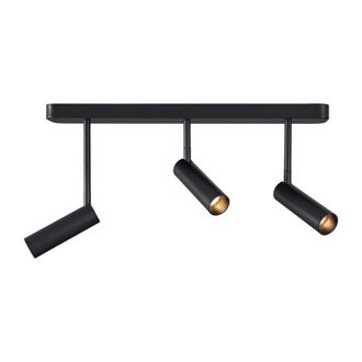 QAZQA Foco techo redondo negro GU10 35 mm