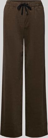 Marc Cain Cordhose mit elastischem Bund in Khaki, Größe 34