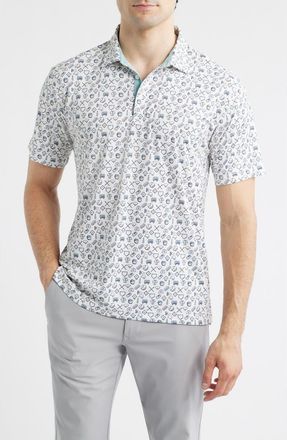 Swannies Maverick Performance Golf Polo in Vintage White at Nordstrom, Size Xx-Large