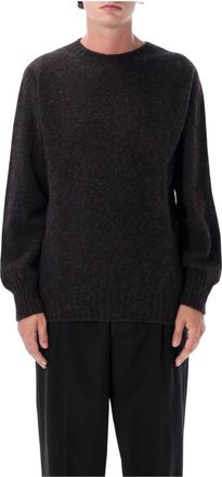 Howlin Shetland Trui - Heren - Ronde hals truien - Zwart - XL - Wol - Truien & Vesten