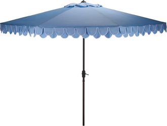 Safavieh Valance 11Ft Round Crank Umbrella