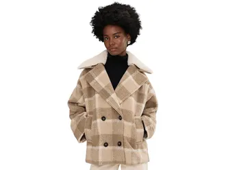 Levi's Wool Blend Peacoat Womens Jacket Camel Combo : SM, Polyester/Wool