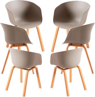 Regalos Miguel Packs Sillas Comedor - Pack 6 Sillas Hema - Gris