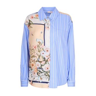 Liu Jo Overhemden, Dames, Veelkleurig, XS, Liu Jo Shirts Blue