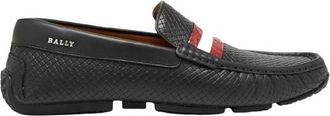 Bally Pacos Stripe Detail Leather Drivers, Brand Size 5.5 ( US Size 6.5 )