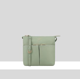 Paul Costelloe Womens Samana Leather Cross Body Bag - Blue - One Size