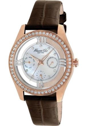 Kenneth Cole Womens IKC2818 Ladies Watch - Brown - One Size