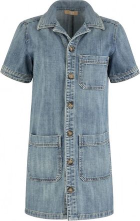 Kut from the Kloth Womens Denim Dress With Button Front And Pockets In Unfailing Wash