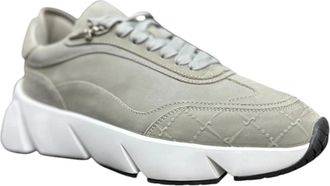 Cesare Paciotti Grijze Lage Sneakers - Heren - Sneakers - Grijs - 41 EU - Schoenen