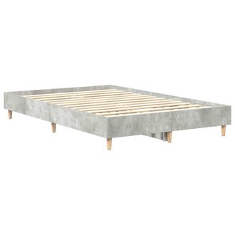 Berkfield Home Bed Frame 120x190 cm in Concrete Grey with Engineered Wood