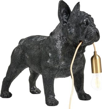 Beliani Beliani - Table Lamp Animal-Themed Bedside Light Dog Shape Bedroom Reading Lamp Black Baxter