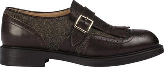 Doucal's Monofibbia in pelle e lana - Dames - Loafers - Bruin - 38 EU - Wol - Schoenen
