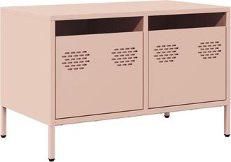 vidaXL Vidaxl - tv Cabinet Pink 68x39x43.5 cm Cold-rolled Steel