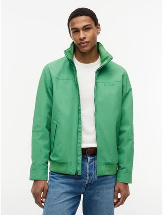 Tommy Hilfiger Mens Water-Resistant Hooded Regatta Jacket - Green - XXL