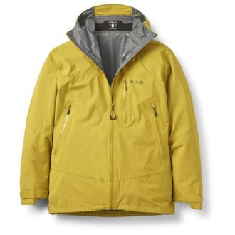 RAB Downpour Mountain Jacket Regenjacke f&uuml;r Herren | gelb