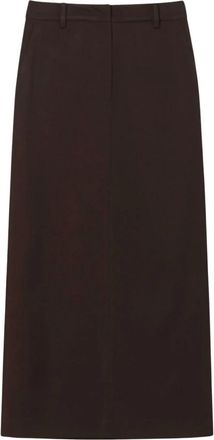 Dunst Falda Midi Columna - Skirts - Mujer - Marr&oacute;n - M
