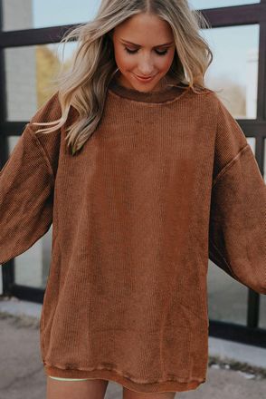 Azura Exchange Corduroy Sweatshirt Pullover