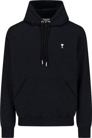 Ami Black Ami de Coeur Cotton Hoodie