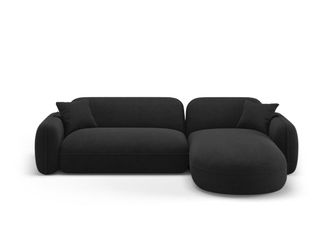 CXL by Christian Lacroix Sof&aacute; esquinero modular derecho 4 plazas de terciopelo antracita