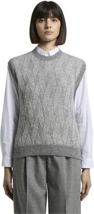 PESERICO Truien & Vesten, Dames, Grijs, M, A9313Ff 05 G9100 G72 Trui