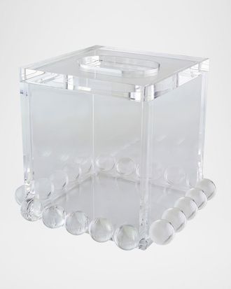 Tizo Design Clear Lucite Tissue Box Bubble Design