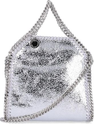 Stella McCartney Falabella Tiny - Dames - Handtassen - Grijs - ONE Size - Leer - Tassen