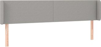 vidaXL Cabecero Con Led De Tela Gris Claro 163x16x78/88 Cm Vidaxl