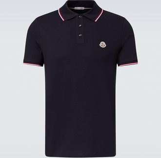 Moncler Permanent cotton jersey polo shirt