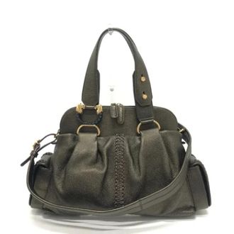 Bulgari Tweedehands leren handtassen - Dames - Vintage Handtas - Bruin - ONE Size - Leer - Vintage