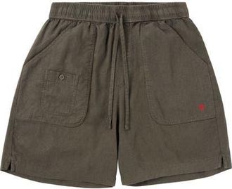 Amundsen & Scott Travellers Linen Shorts Mens in Olive at Nordstrom, Size X-Large