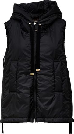 Max Mara Greengo Gilet met capuchon - Dames - Bodywarmers - Groen - M - Polyester - Jassen