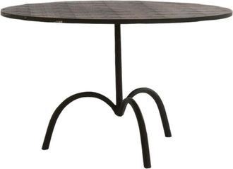 Light & Living Light&living - Mesa De Sal&oacute;n Samoa En Negro Mate - &Oslash;64x39 Cm