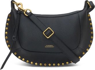 Isabel Marant Oskan Moon-Gz Crescent Studded Leather Bag