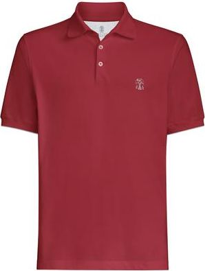 Brunello Cucinelli Piqu&eacute; polo shirt in Cherry at Nordstrom, Size Xx-Large Eu