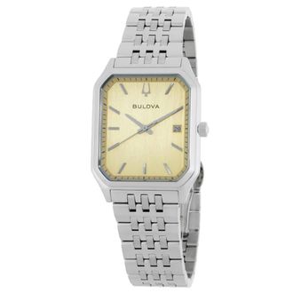 Bulova We Are All Here Yellow Dial Mens Watch 96B471