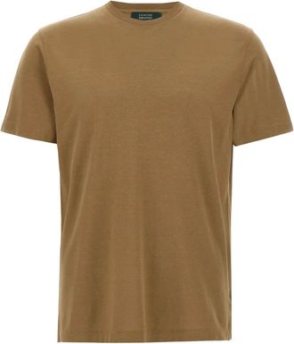 Zanone T-shirt in cotone - Marrone