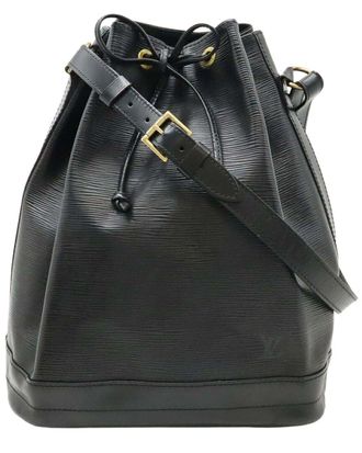 Louis Vuitton Black Leather Noe (Authentic Pre-Loved)